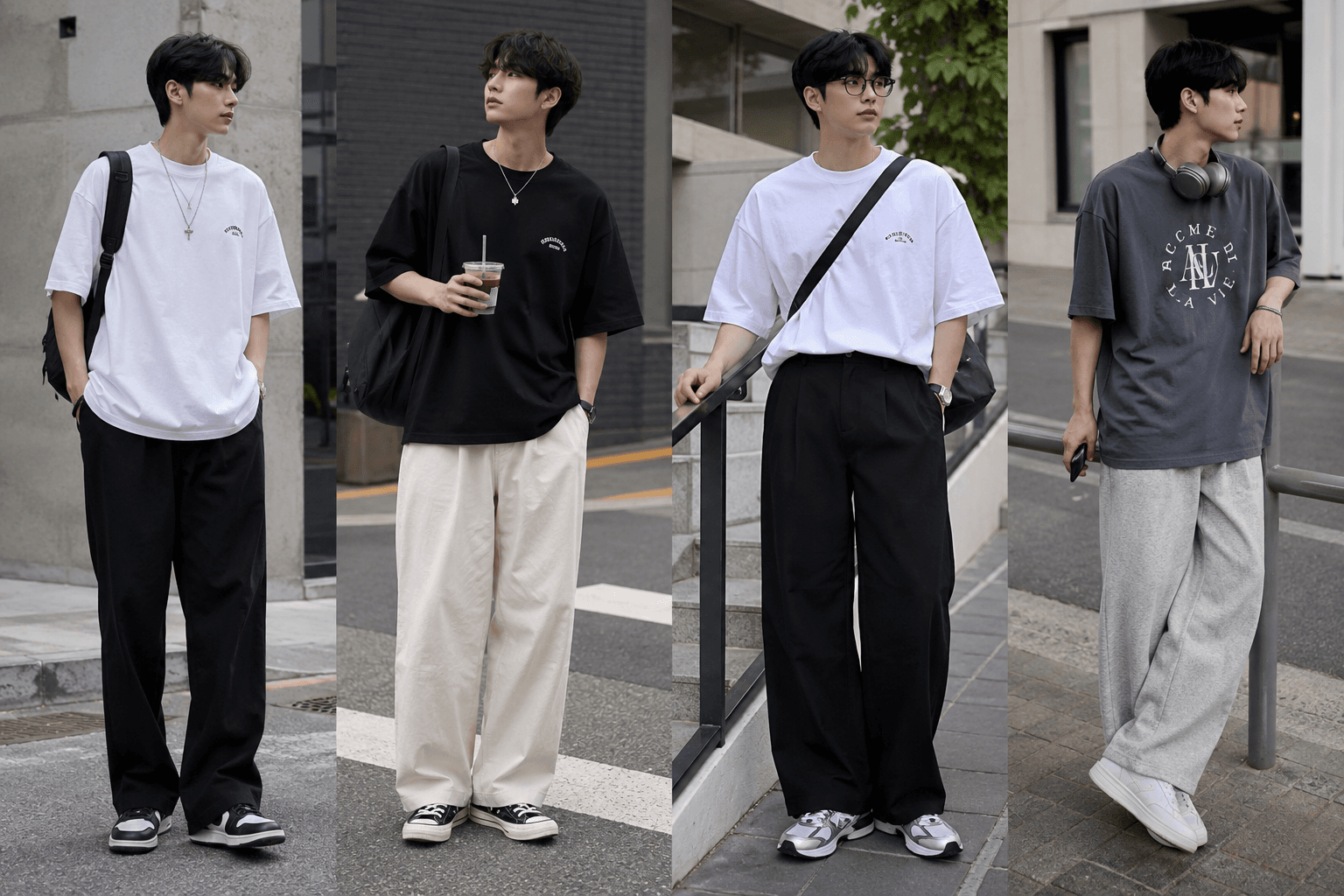 Street Style Hàn Quốc Nam: Cách Phối Áo Thun Chuẩn Fashionista
