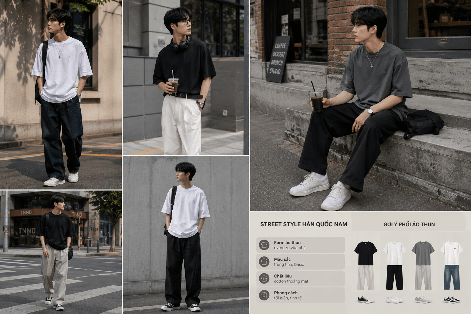 Street Style Hàn Quốc Nam Chuẩn Fashionista