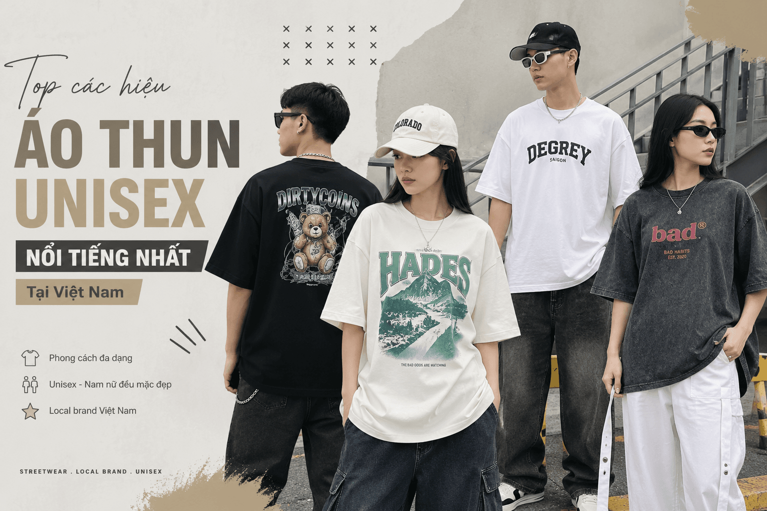 Áo thun Local brand Unisex mặc đẹp cho cả nam và nữ 2026