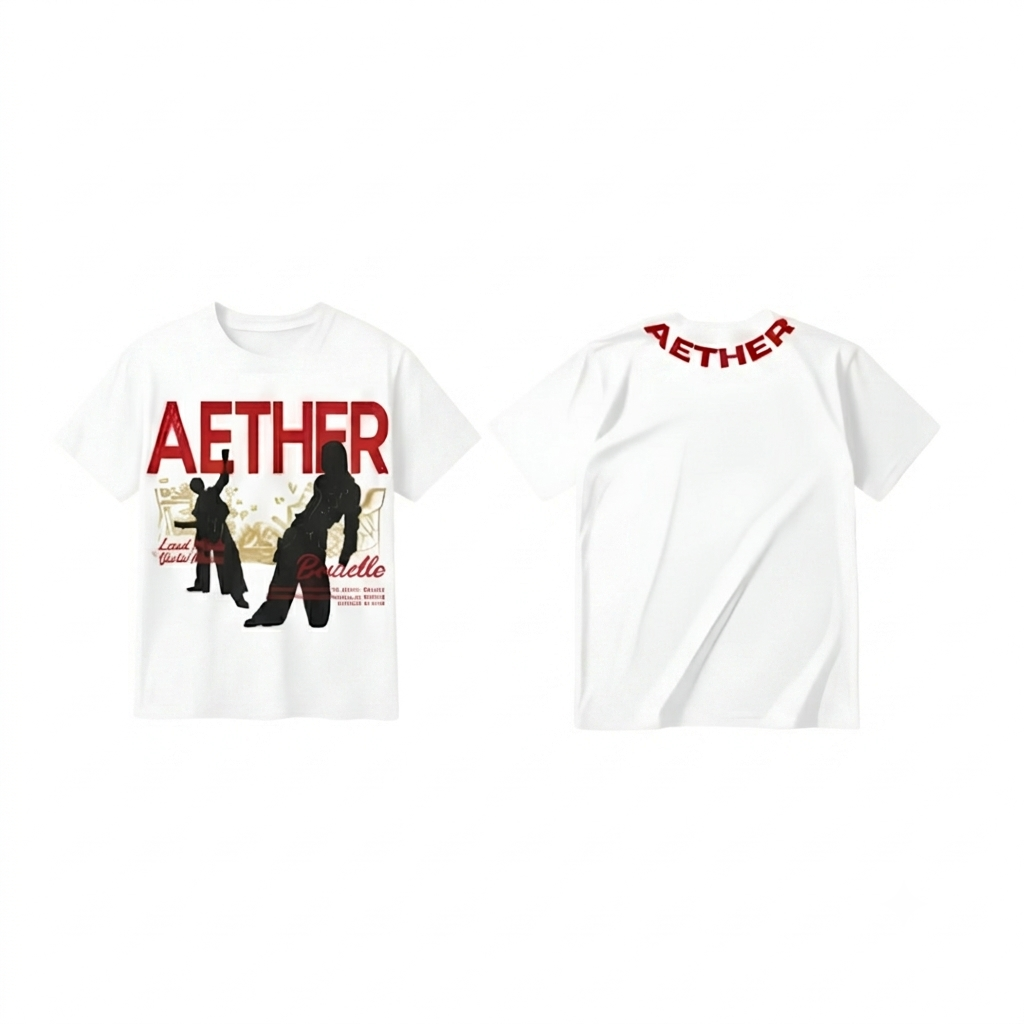 Áo Thun Oversized AETHER Shadow Tee – 100% Cotton Form Rộng Streetwear Cao Cấp